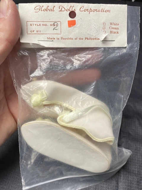 Vintage Unique Sealed NOS Doll Shoes For Bisque or Old Style Doll