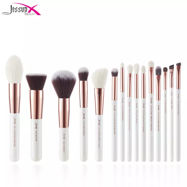 Jessup Makeup Brushes Set 15Pcs Face Powder Eyeshadow Concealer Make up Brush