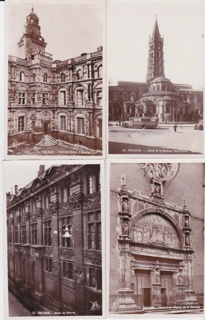 Lot 4 cartes postales anciennes TOULOUSE 6