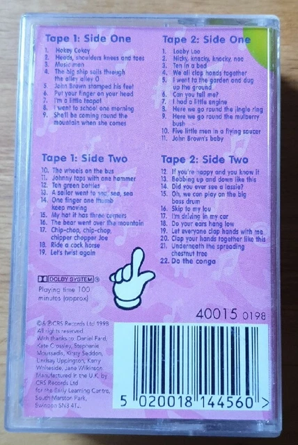 ELC EARLY LEARNING Centre Heads Shoulders Knees Toes Cassette Tape elc-early-learning-centre-heads-shoulders-knees-toes-cassette-tape