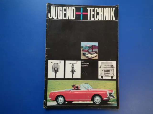 DDR- Zeitschrift-Jugend und Technik-Heft-6-1966-Cover Schwalbe-Meyer Optik-