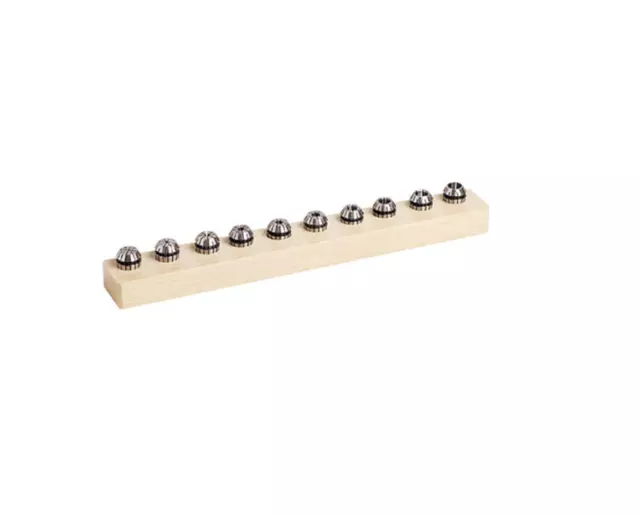 Techniks 04202MS, 10pc ER16 Metric Collet Set, 1-10mm