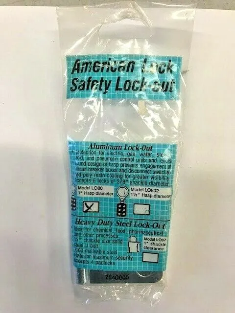 American Lock LO87 safety lockout