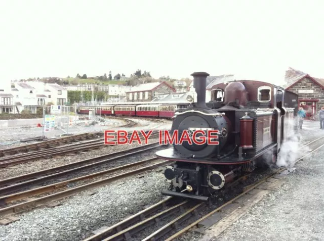 Photo  Waiting To Depart Ffestiniog Railway Locomotive No 10 Merddin Emrys Waits