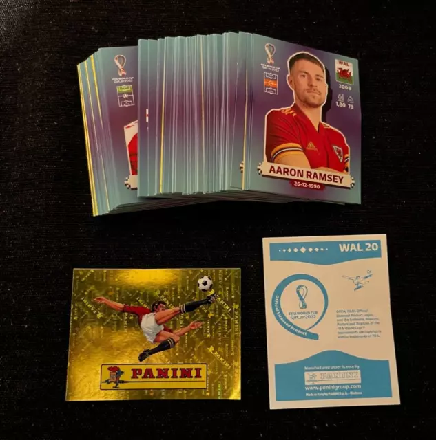 Lot 121 Vignettes Stickers Panini  World Cup Qatar 2022 Sans Doubles  Rare Mint