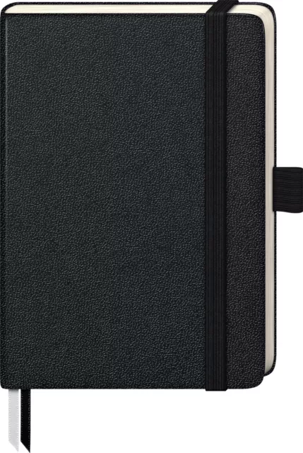 Brunnen Kompagnon School Notebook 9.5 x 12.8 cm, Non-Lined, 20, 96 Pages, Black