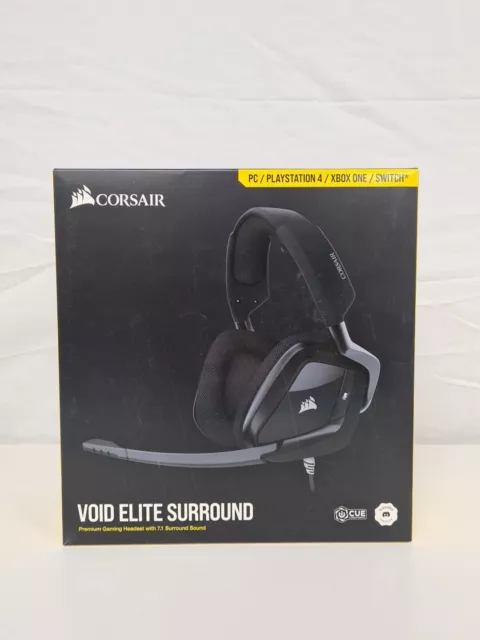 Corsair VOID Elite Surround Premium Gaming Headset - Carbon Black *A-GRADE*