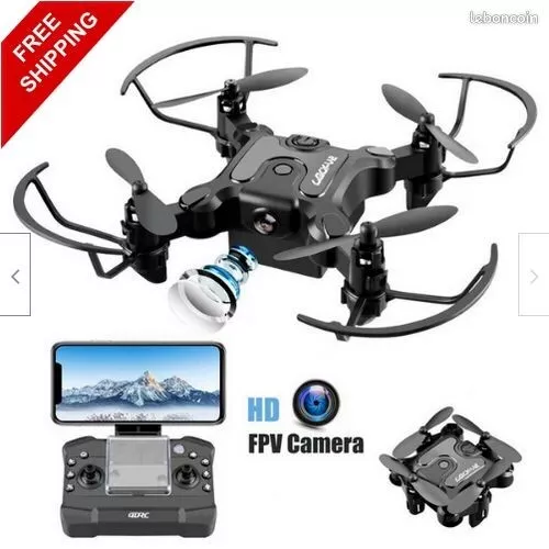 Drone Pliable WiFi FPV avec Caméra HD 1080P COGY-V2 3 Batteries