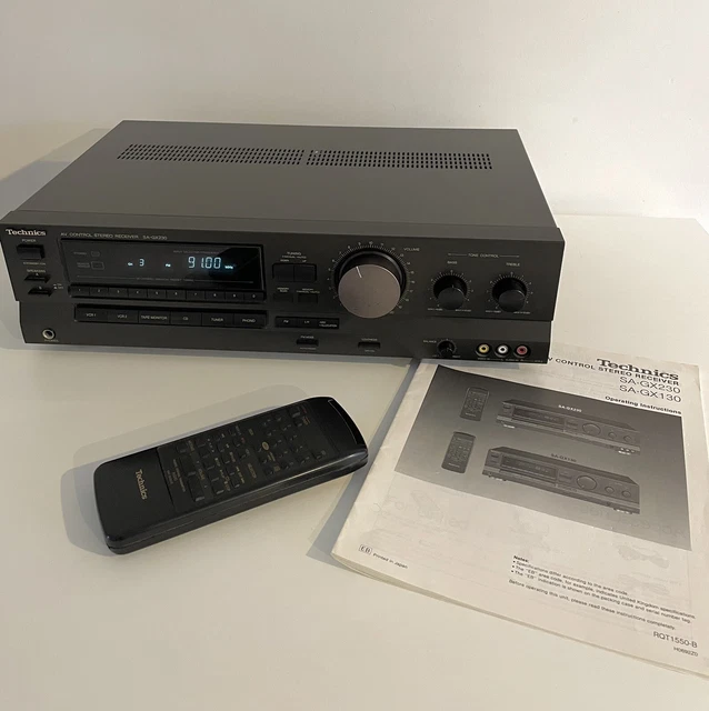 TECHNICS SAGX230 STEREO Amplifier Receiver with Phono Input and Aerial