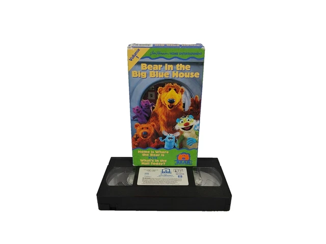 BEAR IN THE Big Blue House Vol 1 VHS 1998 Home is Where the Bear is Jim ...