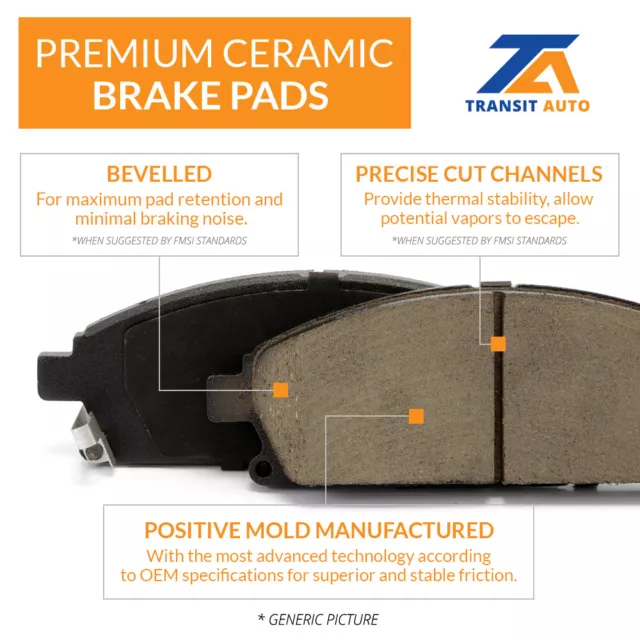 Front Rear Ceramic Brake Pads And Drum Shoes Kit For Toyota Corolla 3