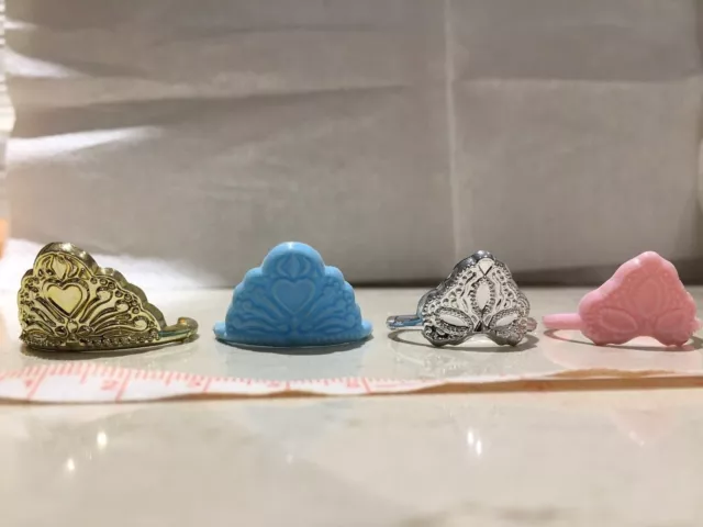 @Popular@Barbie Doll sized Cloth/Accessory-4 pc Fashion Crowns-BEST GIRL GIFT@@@