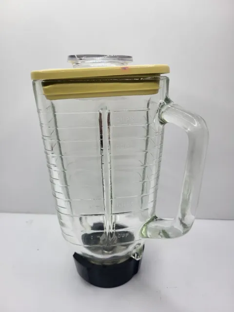 Vintage Oster Regency Kitchen Center Replacement 5 Cup Glass Blender Jar w/ Lid