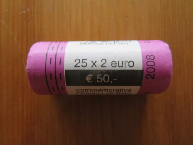 2 Euro Rolle Luxemburg 2008 Gedenkmünzen Chateau de Berg/Sichtrolle/25x2€ Münzen 3