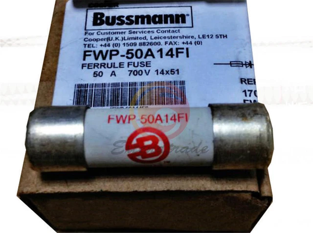 10PCS Bussmann FWP-50A14FI Raccord Style Haute Vitesse Fusibles 50Amp 700V Neuf