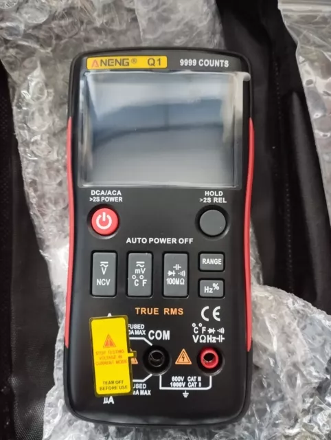 Aneng Q1 True-RMS Digital Multimeter Taste 9999 zählt mit analoger Balkengrafik UK