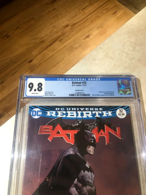 Batman #32 - CGC 9.8 Graded - Variant Cover - Catwoman Says Yes! - Joker/Riddler 2