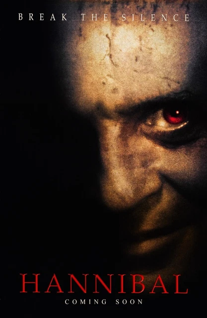 Hannibal Movie Poster | 2001 | 11x17 | NEW | USA