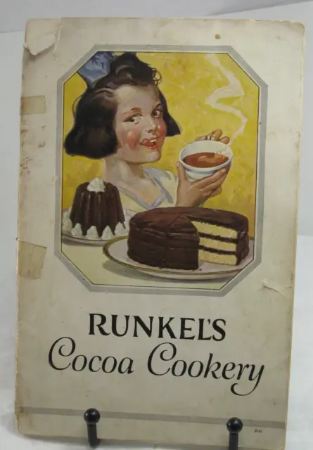 1940's 1950's RUNKEL'S Cocoa Cookery Baking Chocolate Recipes cookbook Desserts