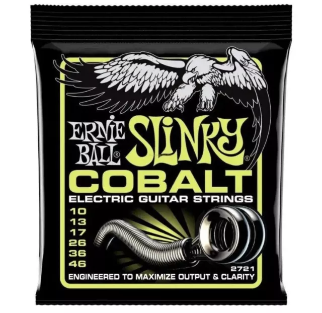 Ernie Ball 2721 Slinky Cobalt 10-46 Electric Guitar Strings * Brand New