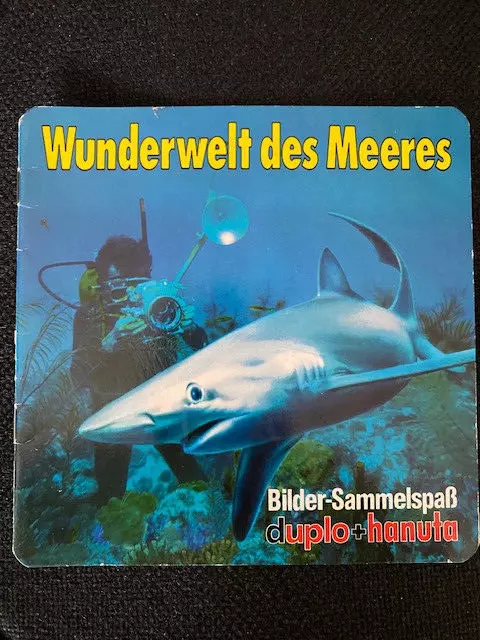 Wunderwelt des Meeres Sammel-Album Sticker duplo+hanuta 1978 (1 Bild fehlt)