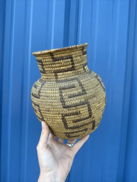 Antique Native American Basket Weaving