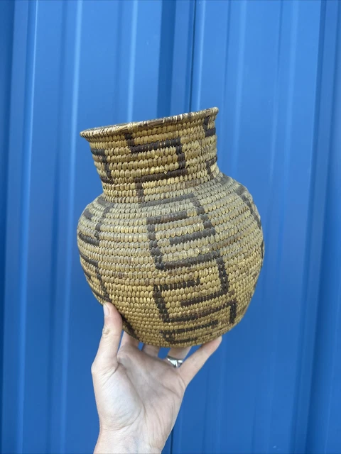 Antique Native American Basket Weaving Antique Native American Basket Weaving