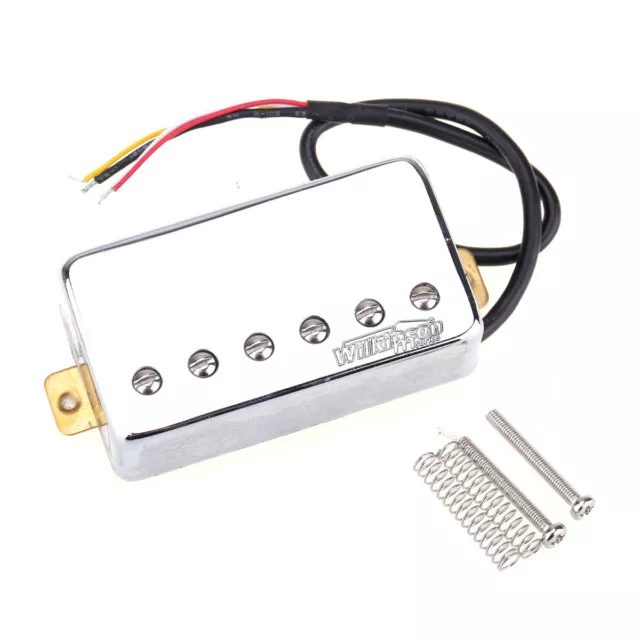 Wilkinson Chrome Vintage Tone Alnico 5 PAF Humbucker Pickup For Les Paul Guitar 2