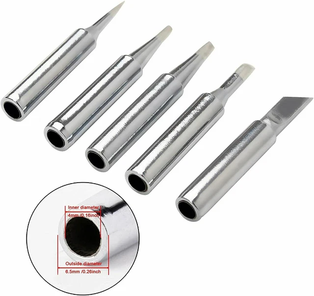 10pcs Soldering Iron Tips Set For 900M/T - Replacement Tips For 936, 937, 852D Soldering Stations