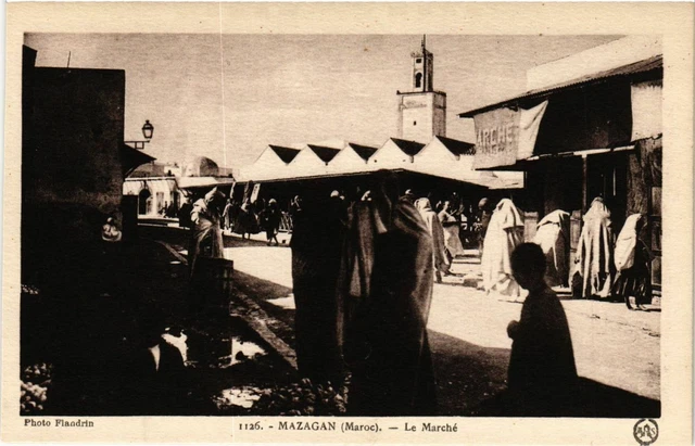 CPA AK MAROC MAZAGAN - Le Marche municipal (219280)