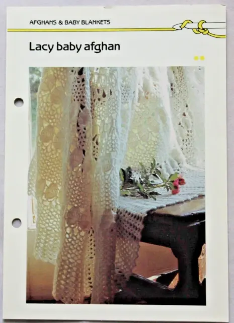 Vintage - Lacy Baby  Afghan / Blanket  Crochet Pattern