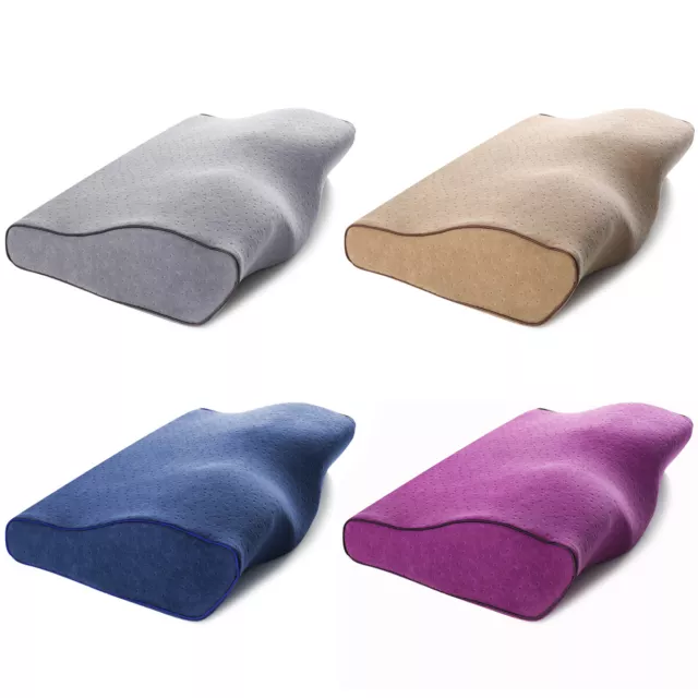 Contour Cervical Memory Foam Bed Pillow Support for Neck Shoulder Side Sleepers