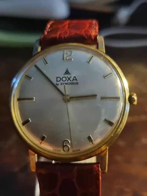 Sehr Schöne Seltene Vintage Doxa Herrenarmbanduhr