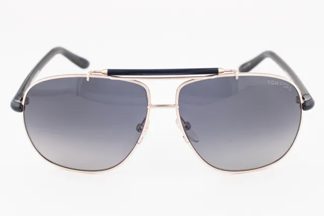Tom Ford Adrian Black Gold / Gray Sunglasses TF243 28D 2