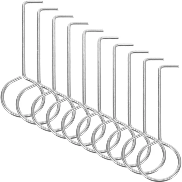 5 Crochets De Levage Pour Grille De Vidange En Acier Inoxydable – Outil De Nettoyage Pour Drain De Douche, Baignoire, évier, Longueur 8,7 Cm - 4
