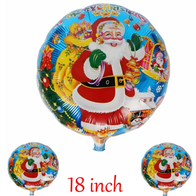 Christmas Large Santa Claus Snowman Balloon Wedding Aluminum Foil Xmas Balloons