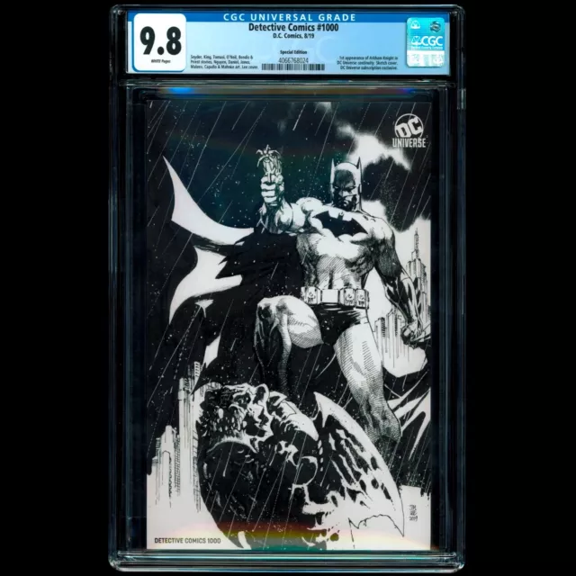Detective Comics #1000 CGC 9.8 Batman DC Universe SDCC Sketch Jim Lee cover