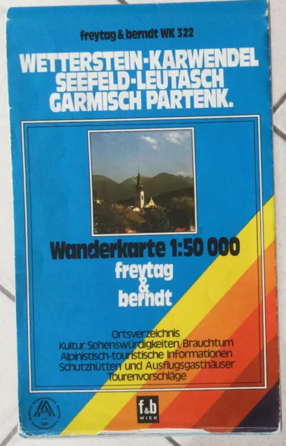 Wetterstein-Karwendel, Seefeld-Leutasch | Wanderkarte 1:50.000 WK 322 f&b
