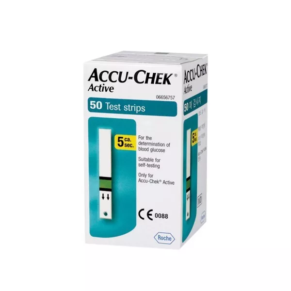 Accu-Chek Active 50 Test Strip MADE IN GERMANY (Only Strips)
