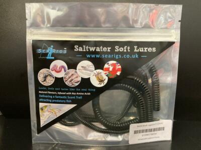 Artificiale-Black Lug 14cms in Naturale Olio Aromatizzato Esche X5 PESCA MARE ESCA 