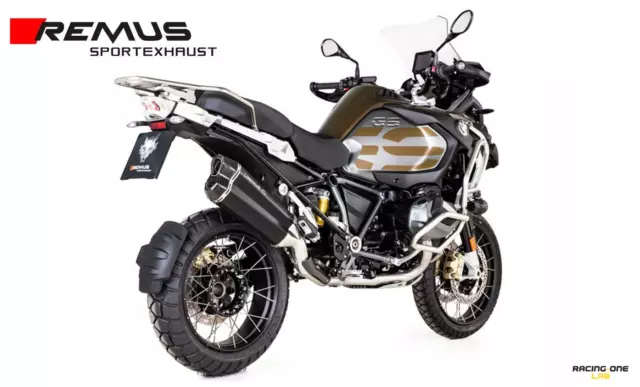 Terminale Di Scarico Remus 8 Inox Nero Bmw R 1250 Gs / Gs Adv 19   22 Euro4/5 2