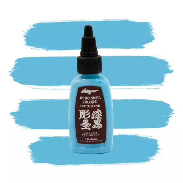 KURO SUMI Tattoo Ink ● SNOW  WILLOW BLUE ● 30ml (1 oz) ● Aussie Distributors