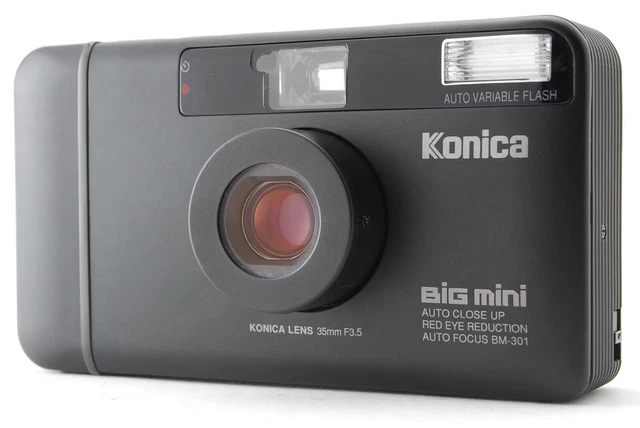 LCD OK‼ [MINT] Konica BiG mini BM-301 35mm Point&Shoot Film Camera From JAPAN