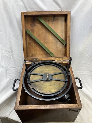 Antique Buff & Buff Marine Compass. Huge Nautical Compass. Model 12526 Rare! 2