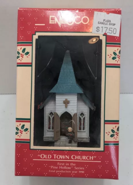 1989 Old Town Church Enesco Christmas Ornament                               B10