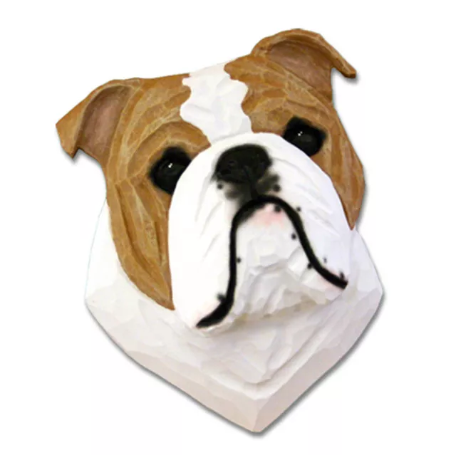 Bulldog Cabeza Placa Estatuilla De Bronceado