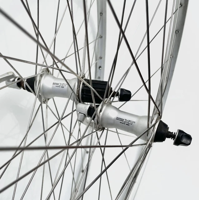 VINTAGE SHIMANO XT M750 Mavic 26 Inch Mountain Bike Wheelset 180.00