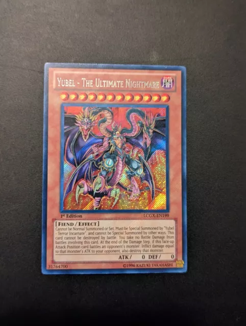 Yu-Gi-Oh Yubel - The Ultimate Nightmare LCGX-EN199 Secret Rare 1st Edition NM