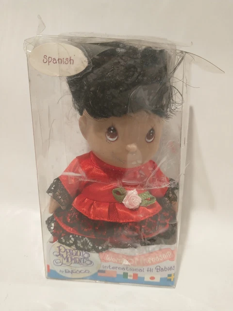 Enesco Precious Moments World Of Friendship International Hi Babies Spanish 5"