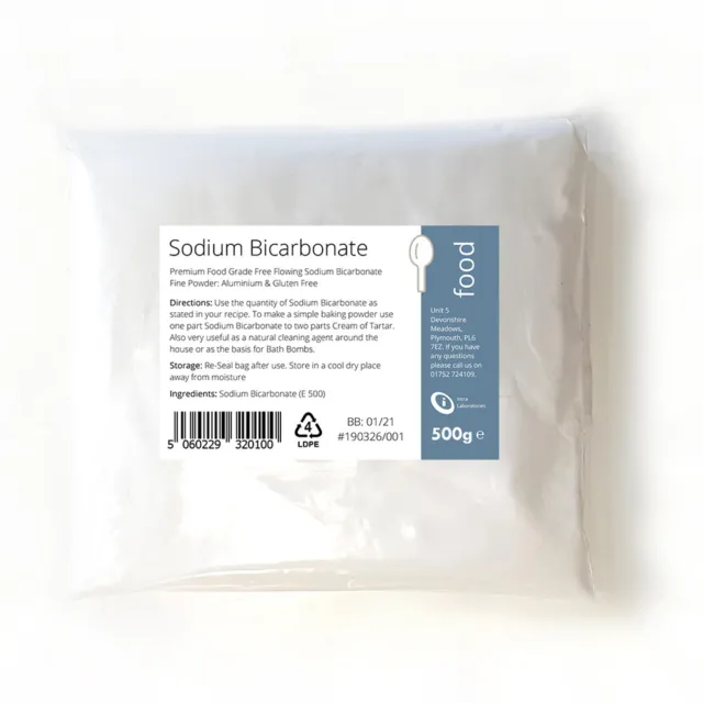 500g SODIUM BICARBONATE of Soda / BAKING SODA / BI CARB - Fine Powder Food Grade